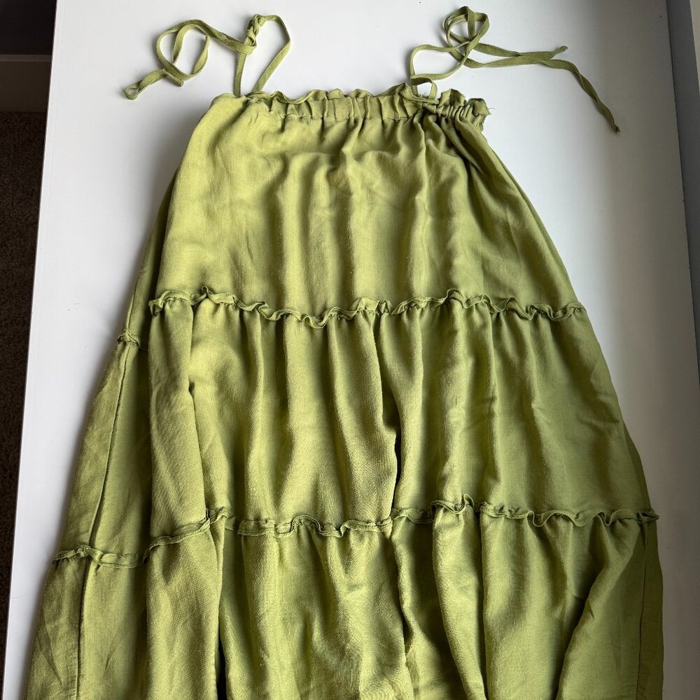Green Flowy summer dress